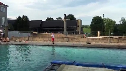 Plongeon en tandem bien raté... FAIL