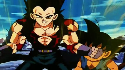 Goku se entera que Vegeta no se puede transformar el solo en Sayayin 4 (HD)