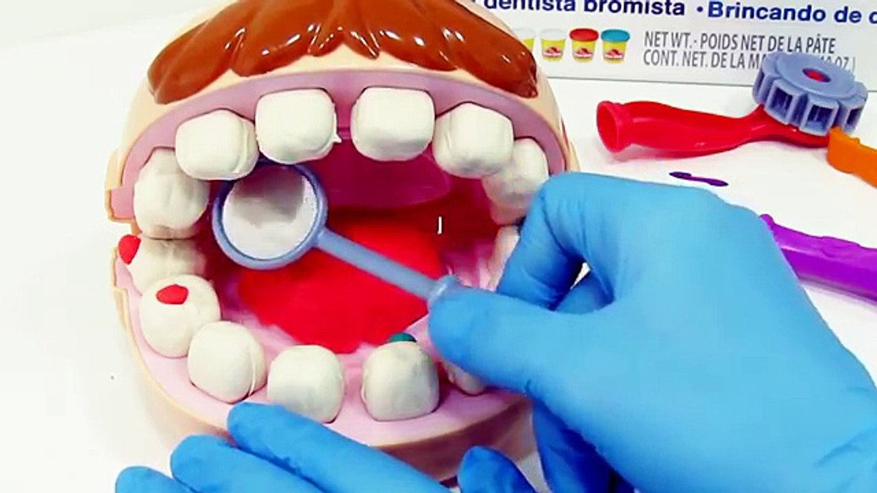 Teatrinho  Ed vai ao dentista - play doh brincando de massinha!  Doctor fill n drill