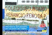 TVN estudiantes del Colegio Venancio Fenosa Pascual están en paro – exigen reparación del colegio