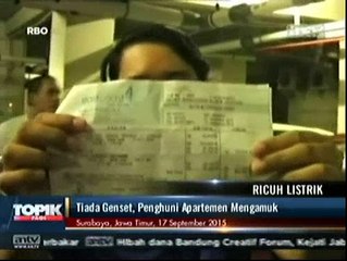 Tak Ada Genset, Penghuni Apartemen Mengamuk