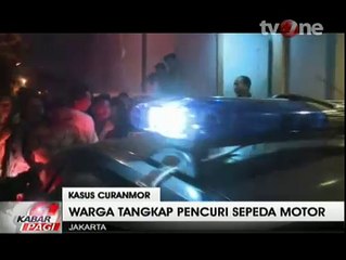 Pencuri Motor Babak Belur Dihakimi Warga