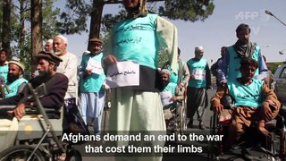 Afghan amputee marchers embark on gruelling peace trek