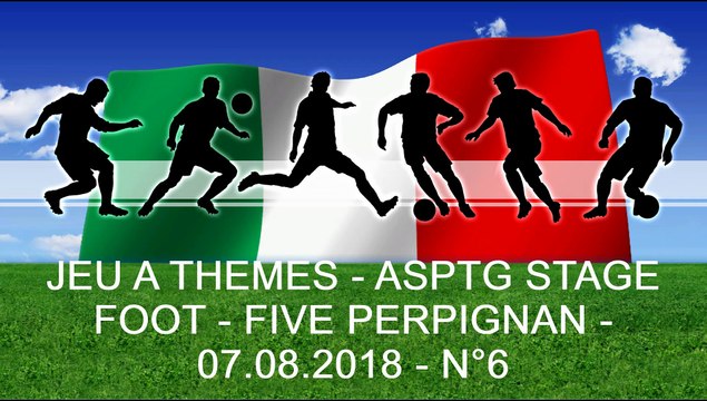 JEU A THEMES - ASPTG STAGE FOOT - FIVE PERPIGNAN - 07.08.2018 - N°6