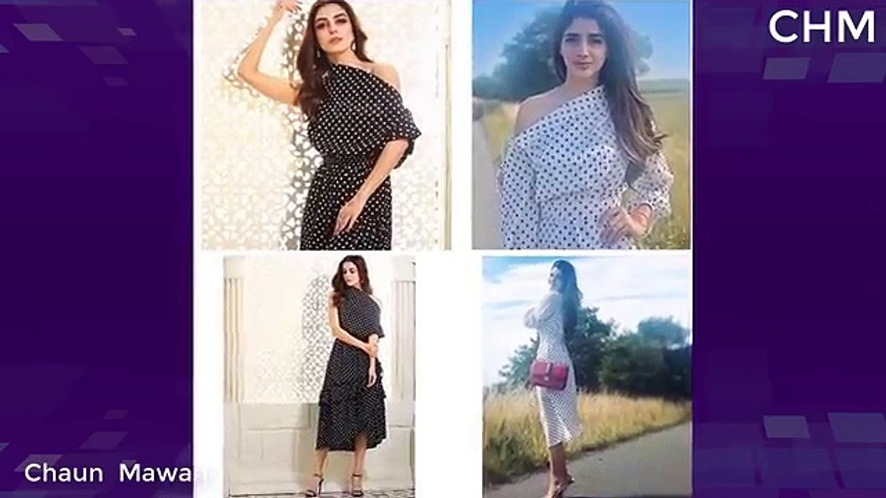 Who is Looking More Beautiful in Same Polka Dot Dress ? Maya Ali Or Mawra ?