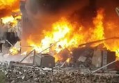 Warehouse Demolished by Flames in Manchester