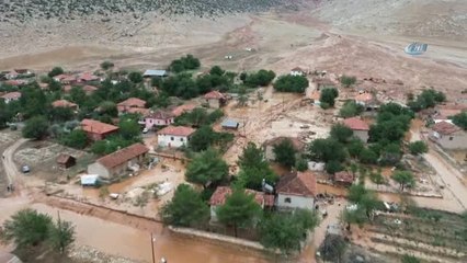Elmalı'da İkinci Sel: Sel Bölgesi Havadan Görüntülendi.