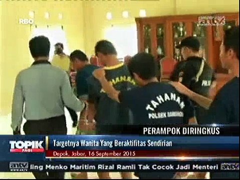 4 Kawanan Perampok di Depok Diringkus Polisi