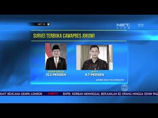 Survey Cawapres Jokowi dan Prabowo - NET 10