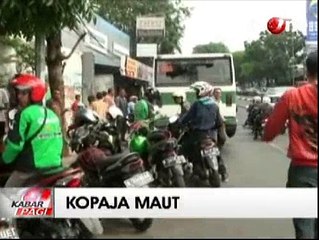 Pengendara Go-Jek dan Istri Tewas Diseruduk Kopaja di Buncit