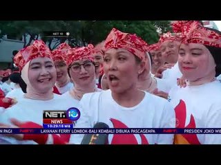 Warga Antusias Memecahkan Rekor Dunia dengan Senam Poco poco