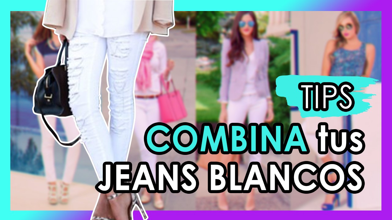 Combina jeans blancos