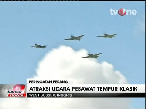 Atraksi Pesawat Tempur Klasik Inggris Peringati PD II