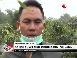 Sejumlah Wilayah di Karo Diguyur Hujan Abu Vulkanik Sinabung