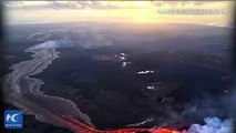The destructive lava eruption at the foot of Kilauea Volcano on the Big Island of Hawaii has slowed to a virtual halt in recent days for the first time in over