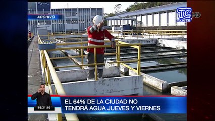 Guayaquil pasará dos días sin agua potable
