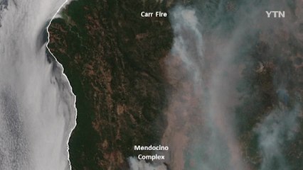 오렌지카운티서도 산불 발화...美 산불, 우주에서도 포착 / YTN