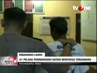 Polisi Tetapkan 41 Tersangka Pembakaran Hutan di Riau