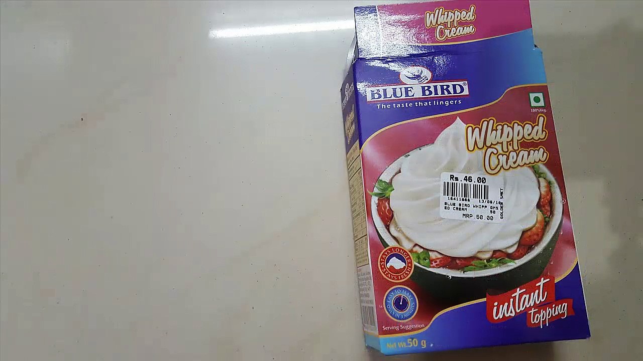 Blue bird instant Whipping Cream tutorial in Hindi - ब्लू बर्ड इन्स्टेंट विप्पिंग क्रीम ट्यूटोरियल इन हिन्दी