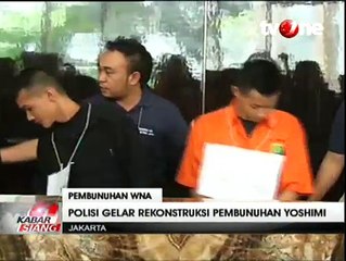 Polisi Gelar Rekonstruksi Pembunuhan Wanita WN Jepang