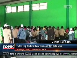 Jemaah Calon Haji Asal Madura Bawa Ikan Asin dan Gula Jawa