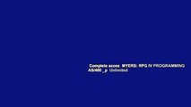 Complete acces  MYERS: RPG IV PROGRAMMING AS/400 _p  Unlimited