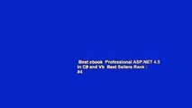 Best ebook  Professional ASP.NET 4.5 in C# and Vb  Best Sellers Rank : #4