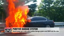 South Korean gov't mulls wider punitive damage system amid BMW auto fire crisis