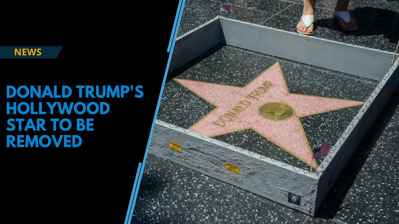 Donald Trump's Hollywood star to be removed