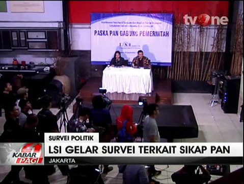 LSI Mayoritas Masyarkat Indonesia Dukung Sikap PAN