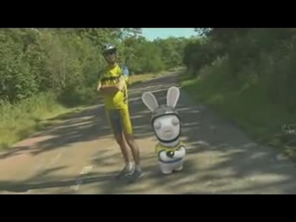 le tour de france des lapins crétins