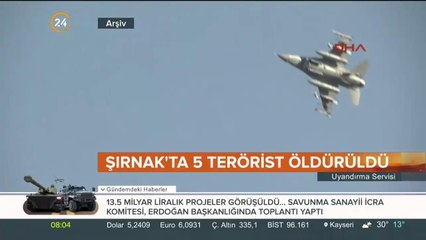 Saldırı hazırlığındaki 5 terörist öldürüldü