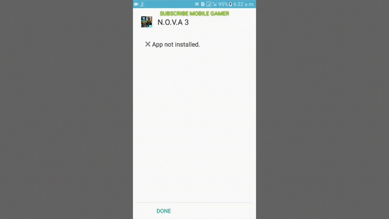 gameloft game not installing probleme