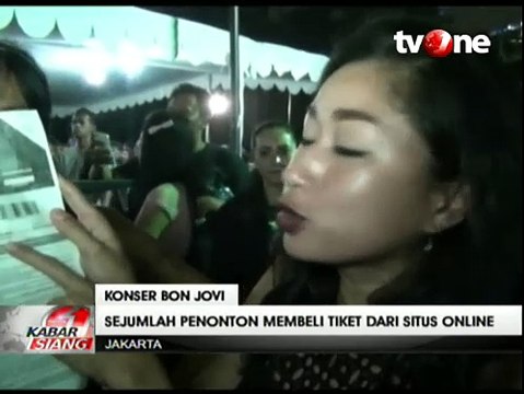 Tak Dilayani Panitia, Korban Tiket Palsu Bon Jovi Mengamuk