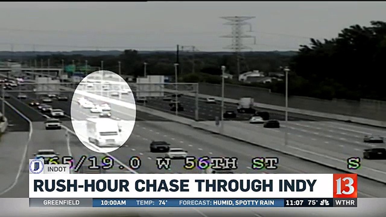 2 arrested after rush-hour chase through Indy