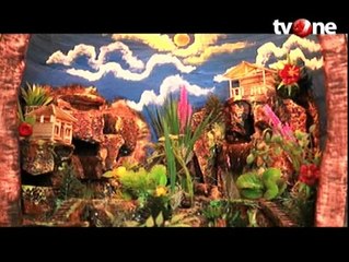 Miniatur Taman Air Mancur di Dalam Gentong