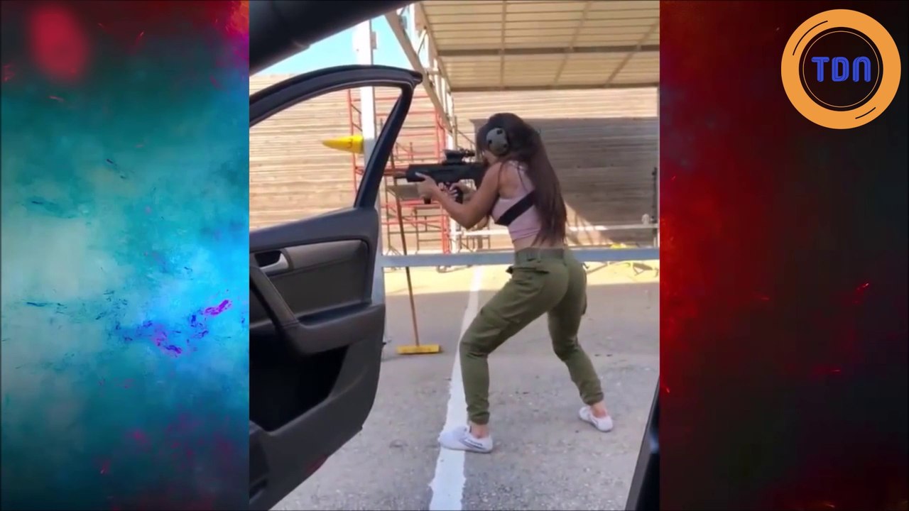 Cette militaire israélienne réalise le "In my feelings" challenge et utilise son arme à feu !
