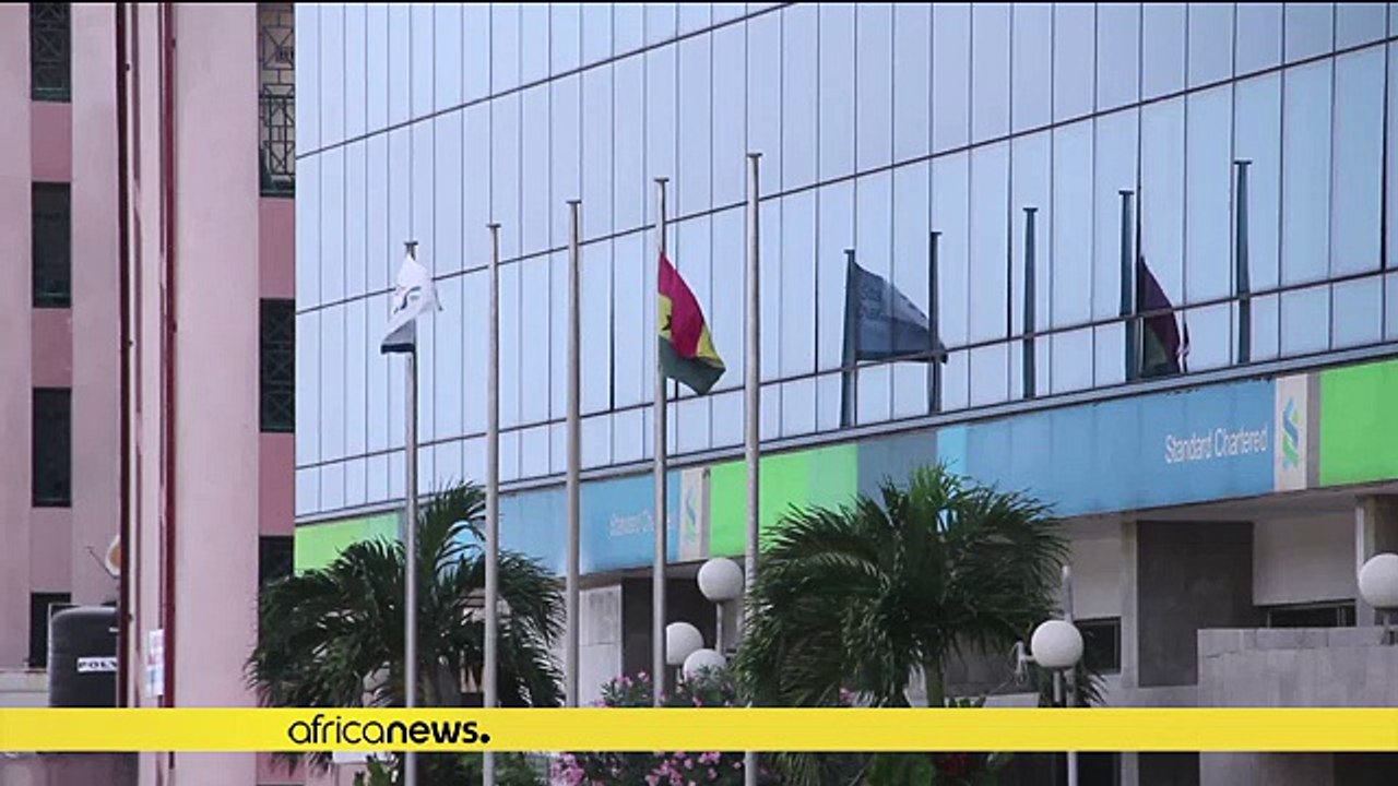 Ghana central bank merges five stressed banks, allays depositors' fears