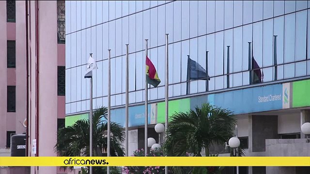 Ghana central bank merges five stressed banks, allays depositors' fears