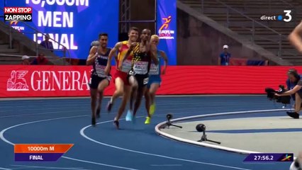 Athlétisme : Morhad Amdouni champion d'Europe du 10 000m après une course folle (Vidéo)