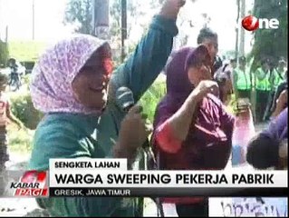Warga Gresik Sweeping Pekerja Pabrik