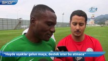 Çaykur Rizesporlu futbolcu Umar'dan taraftara Türkçe çağrı