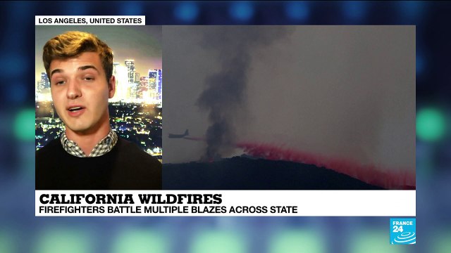 California wildfires: firefighters battle multiple blazes across state