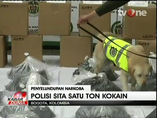Polisi Kolombia Gagalkan Penyelundupan 1 Ton Kokain