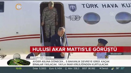 Hulusi Akar Mattis'le görüştü