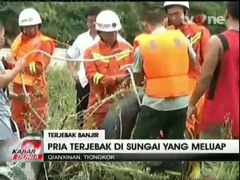 7 Jam Penyelamatan Dramatis Pria Terjebak Banjir