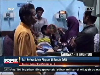 Tabrak Truk, Dua Pengendara Sepeda Motor Kritis