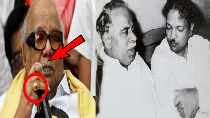 கருணாநிதிக்கு அண்ணா தந்த அன்பு மோதிரம்- வீடியோ