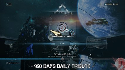 Warframe: 950 Days Daily Tribute (Lustrous Major Cache)