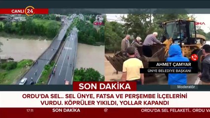 Ordu'da sel felaketi